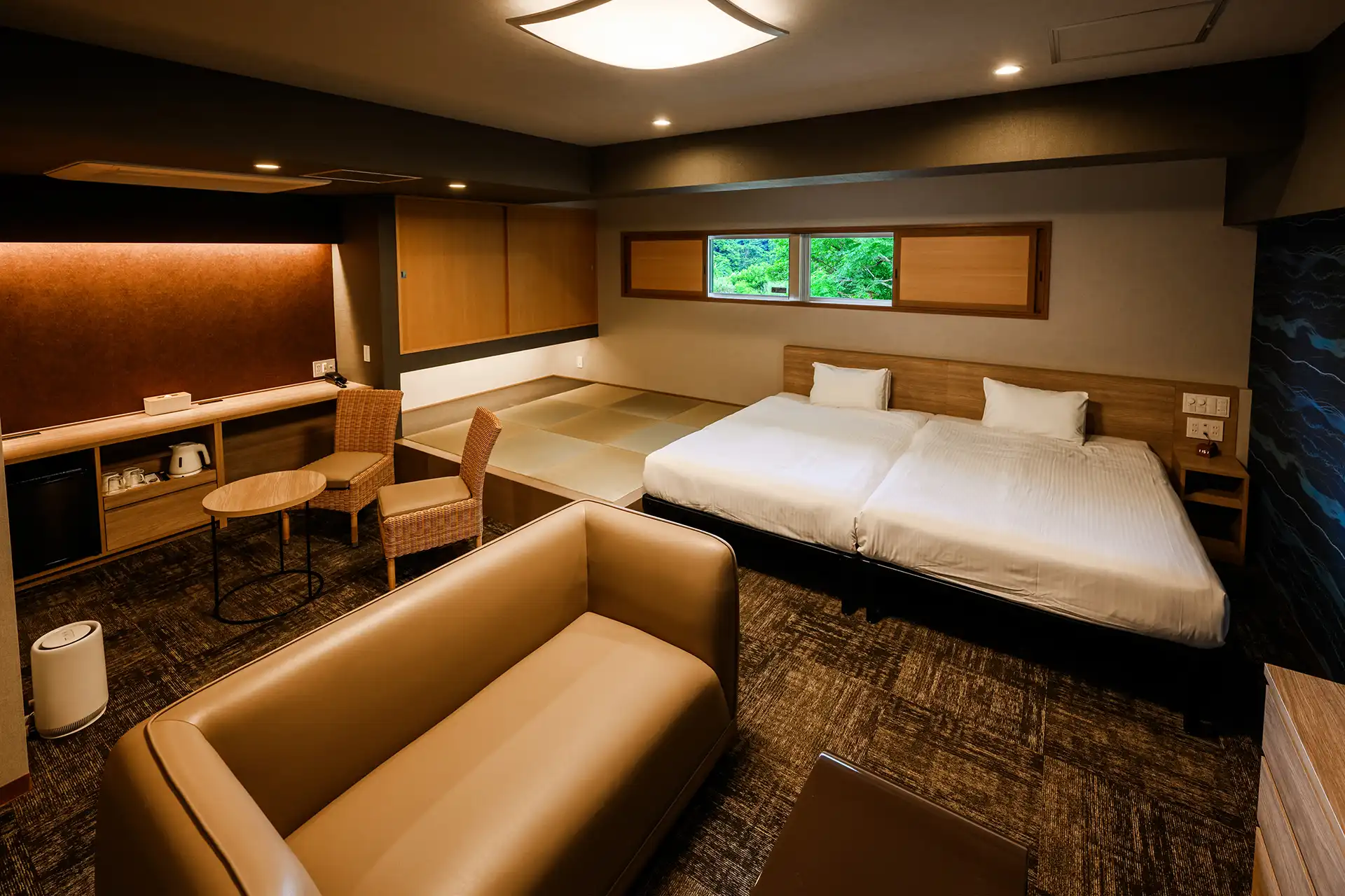 今帰仁に新しくできたおしゃれな客室